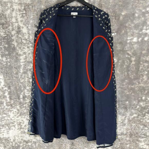 Garnet Hill Size 2 Floral Print Casual Mini Tunic Dress Button Front Long Sleeve - Picture 2 of 12